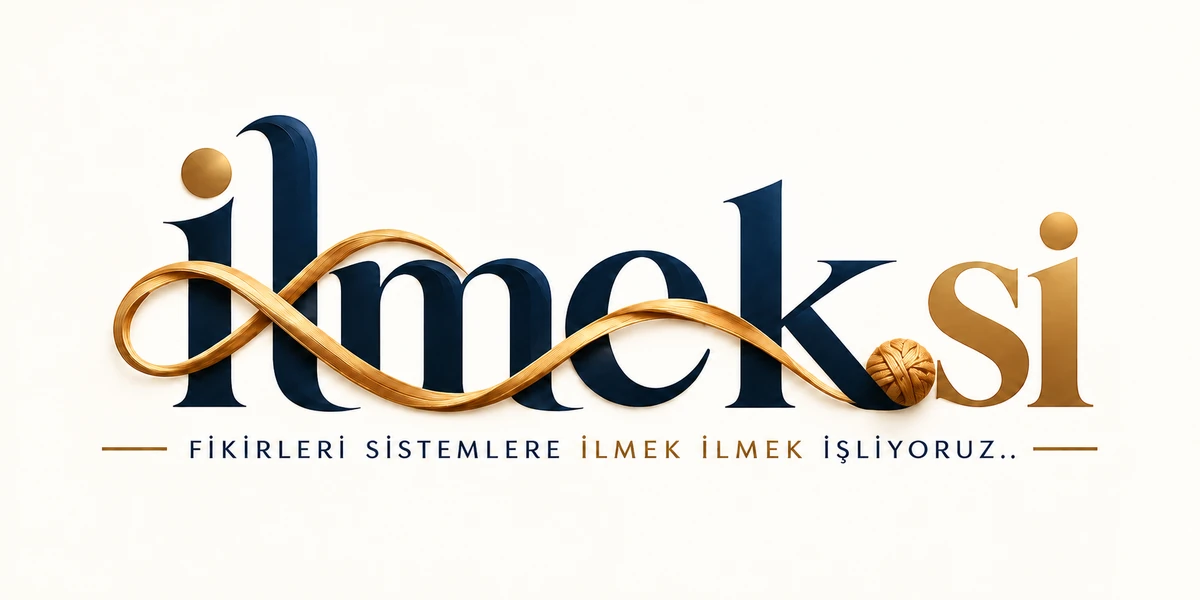 ilmek.si — altın iplikli marka logosu